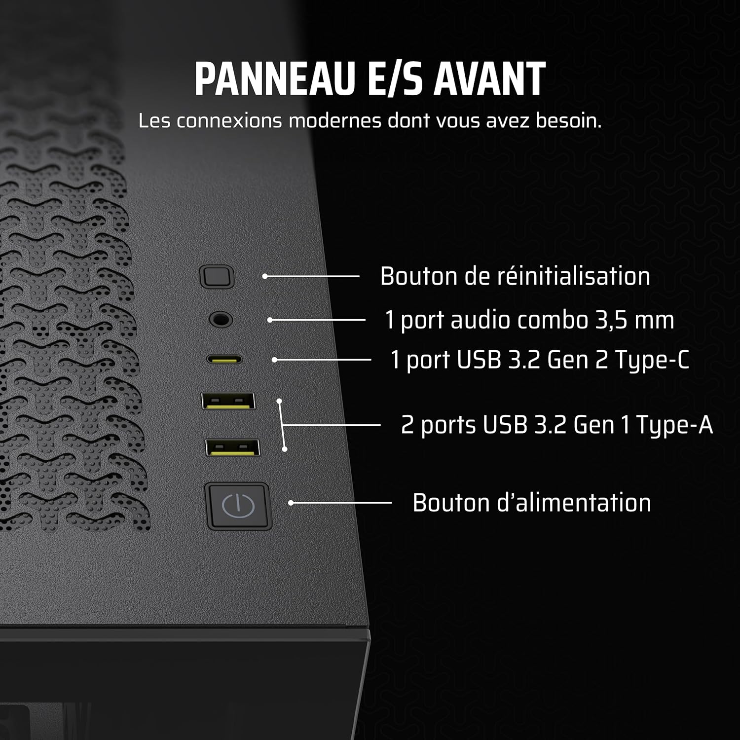 Thumbnail 5 de CORSAIR 3500X Boîtier ATX 10 ventilateurs max