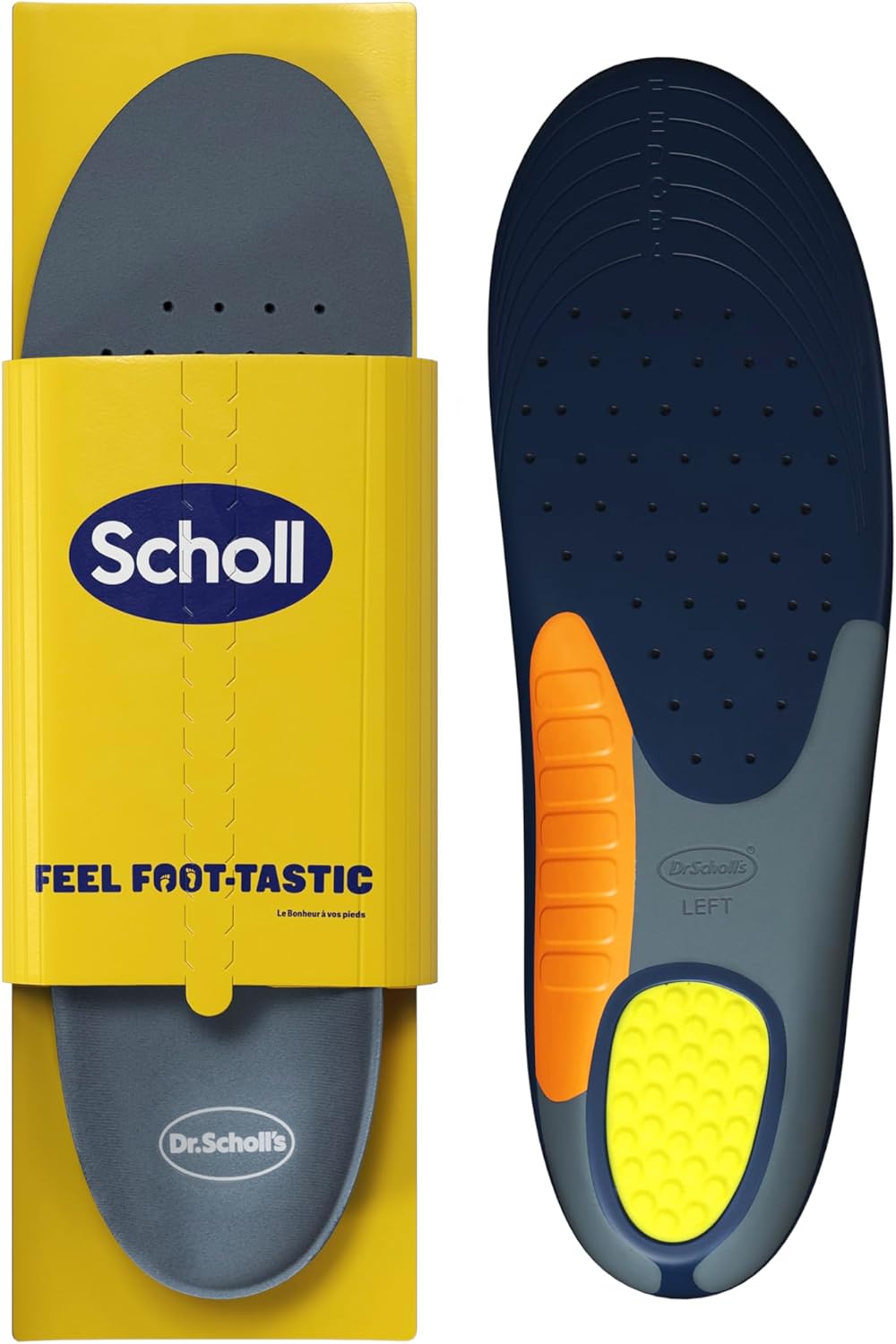 Detalle de Scholl Heavy Duty Support Einlegesohlen für Männer – ideal für kräftige Füße und mehr als 90 kg (Größe 40–46,5)