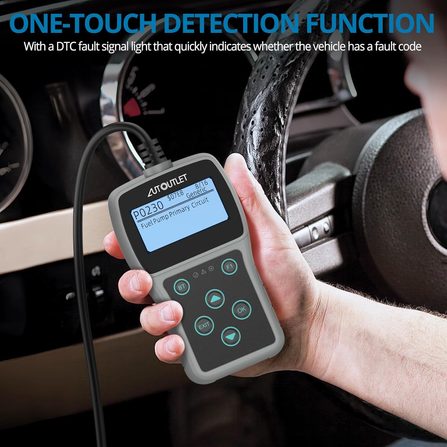 Thumbnail 5 de AUTOUTLET OBD2 Diagnosegerät mit Bluetooth – OBD-EOBD Scanner für 10 Modi & 10 Sprachen