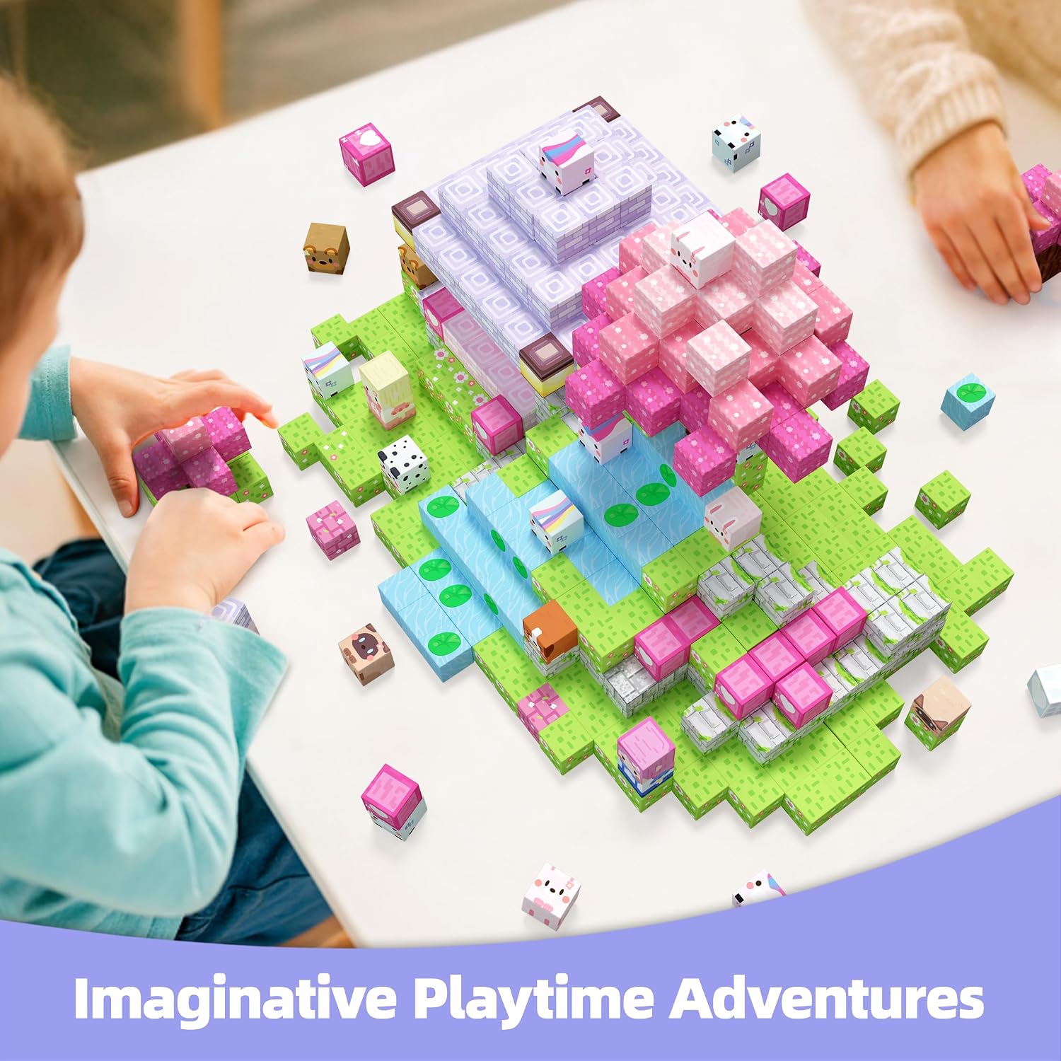 Detalle de GobiDex Magnetic Building Blocks, 48 Pieces