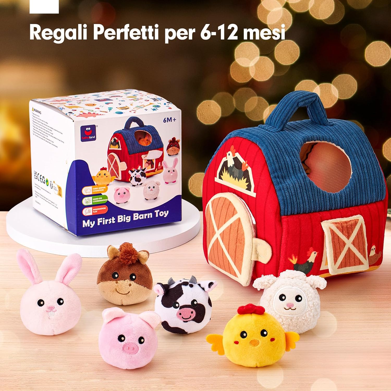 Thumbnail 6 de hahaland Giochi Bambino 1 Anno Montessori, Casa Morbida Animali Fattoria