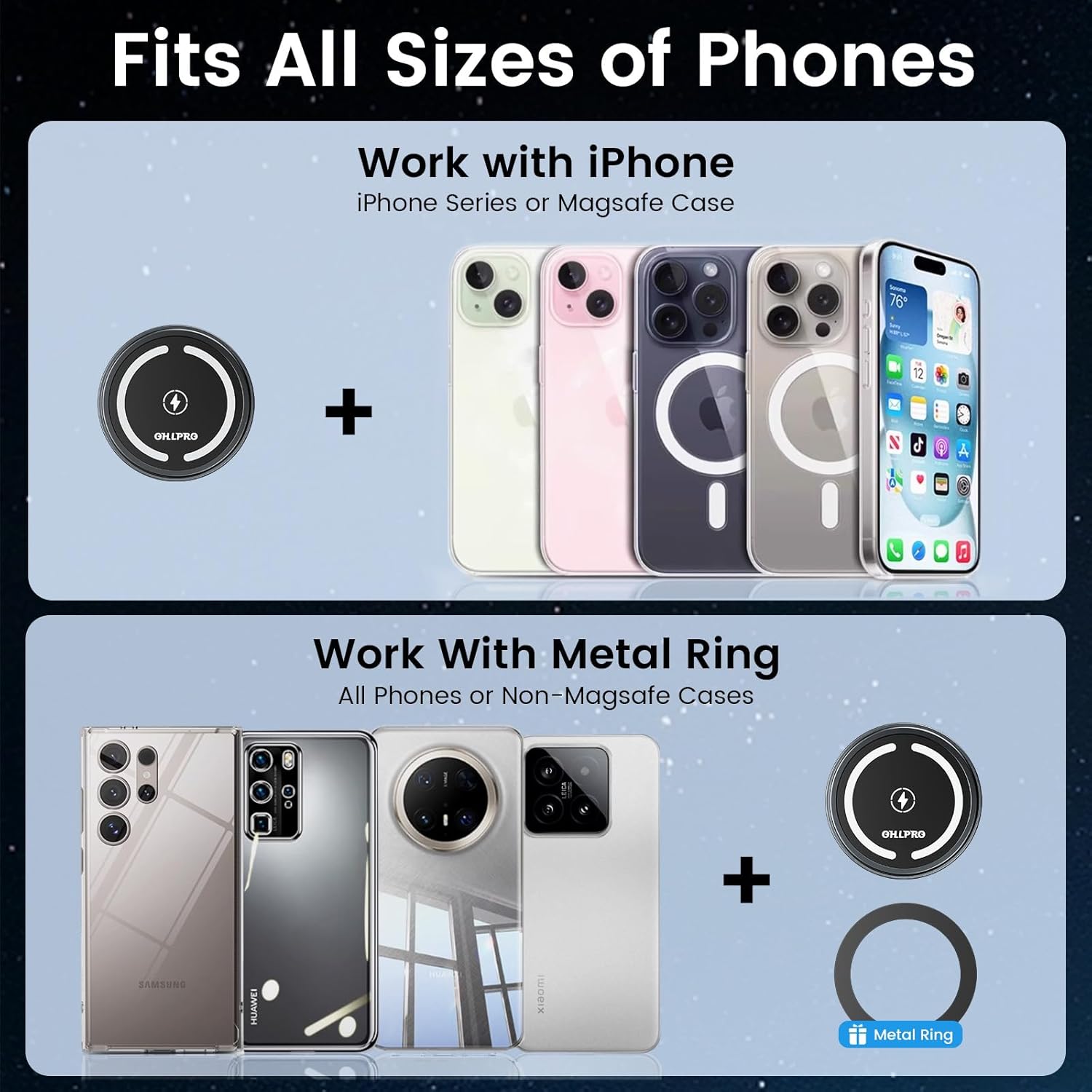 Thumbnail 6 de OHLPRO MagSafe Car Mount 15W