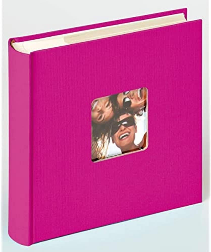 Detalle 2 de Walther Design Album photo vert pétrole 200 photos 13 x 18 cm – Carnet de notes avec découpe de couverture (Fun ME-116-K)