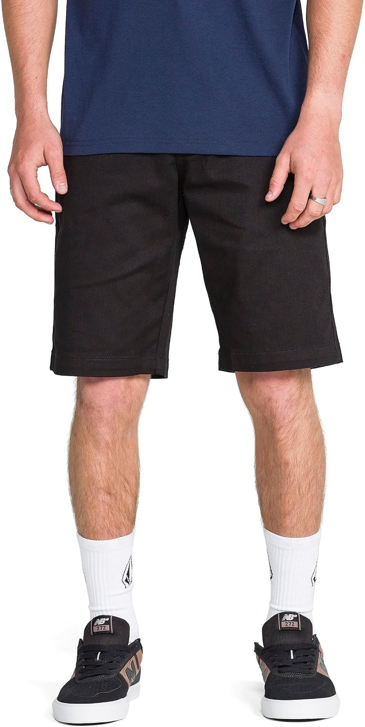 Detalle de Volcom Vmonty Stretch 22 Chino Shorts – Casual et Confort au Quotidien, Coupe Relaxed