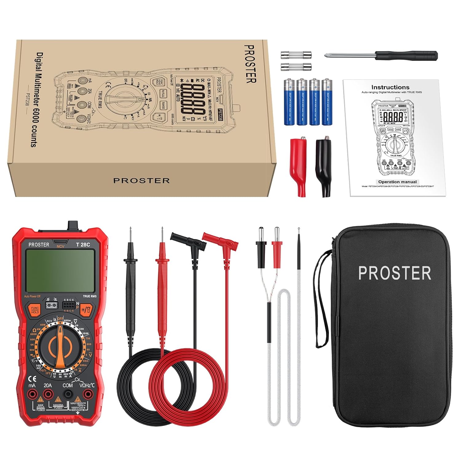 Thumbnail 6 de Proster TRMS 6000 Counts Digital Multimeter: A Prudent Choice for Everyday Electrical Testing