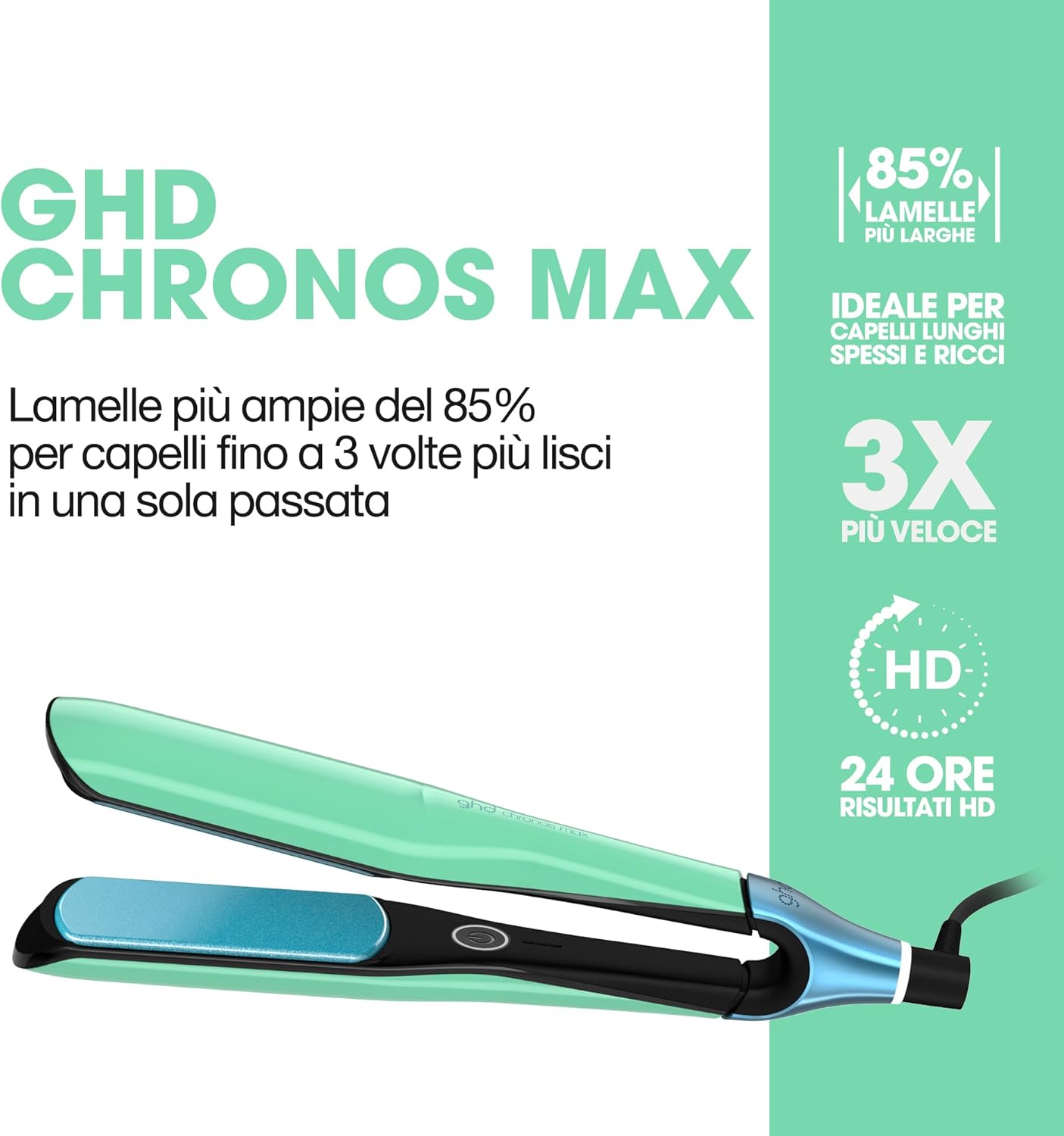 Thumbnail 1 de ghd Chronos Max, Piastra Capelli Professionale con Lamelle Lunghe per Ricci e Chiome Voluminose