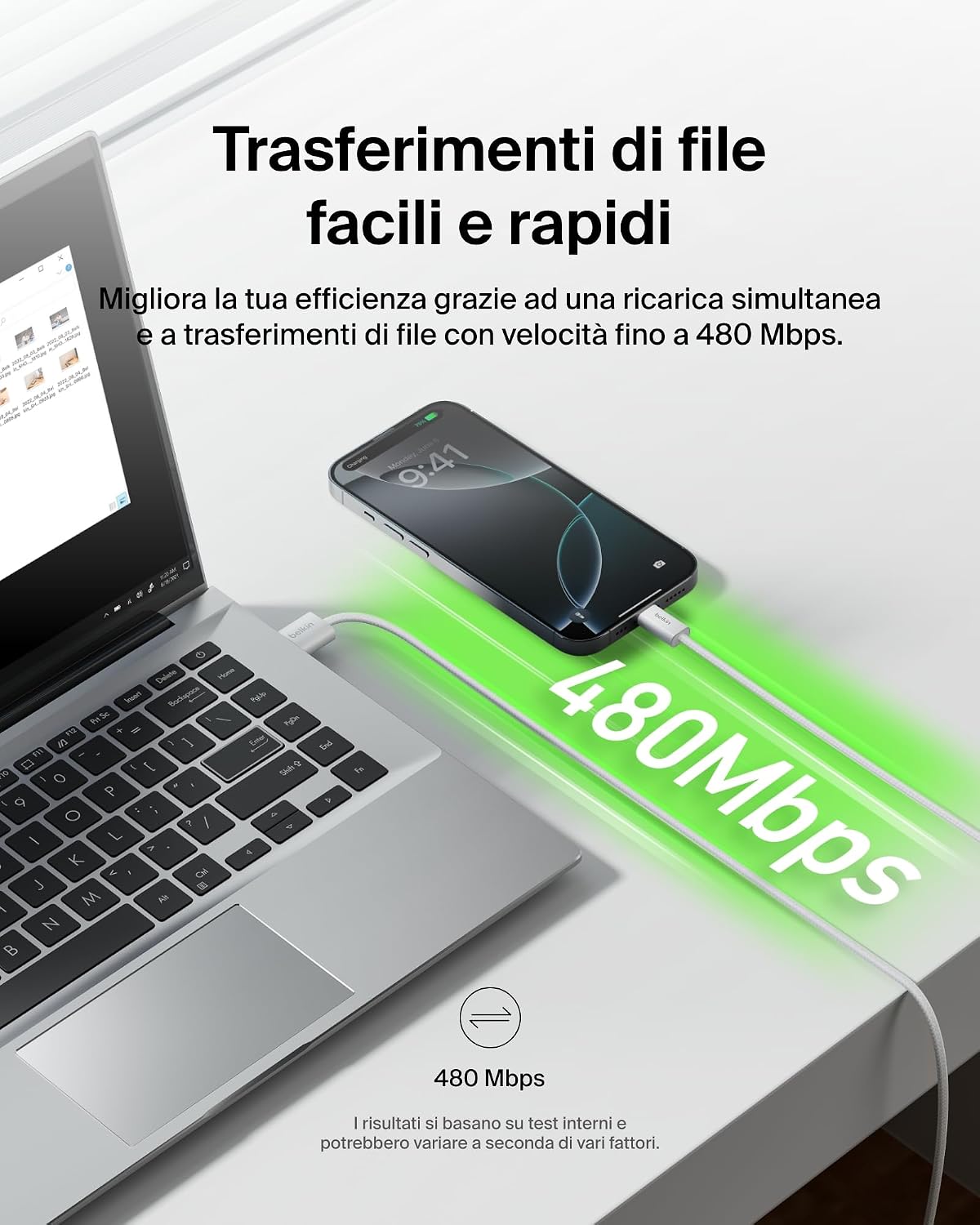 Thumbnail 5 de Belkin cavi USB-A USB-C 1,5 m