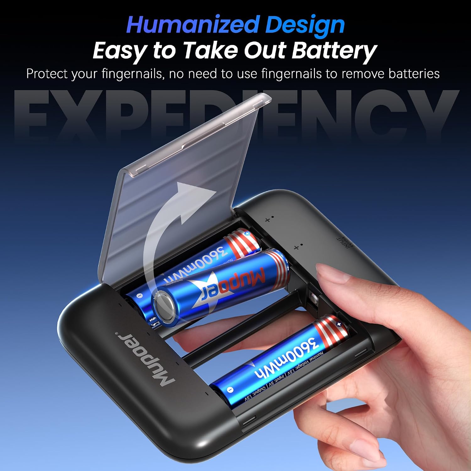 Thumbnail 3 de Mupoer Rechargeable AA Batteries 1.5V