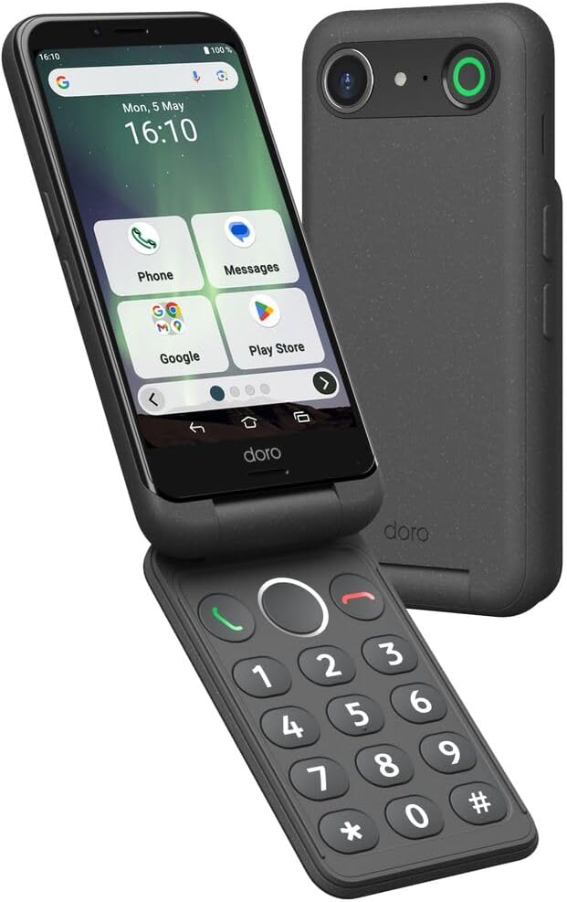 Detalle de Doro Aurora A20 – Smartphone à clapet senior avec touche d'assistance et GPS