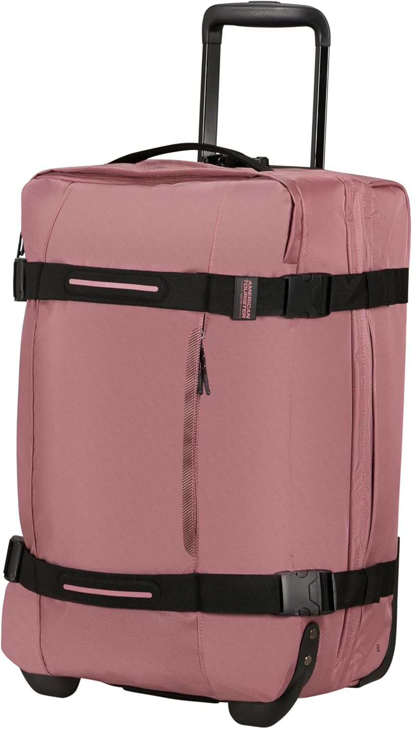 Detalle de American Tourister Urban Track Reisetasche 55 cm, 55 L – Rosa (Lilac Pink) mit 2 Rollen