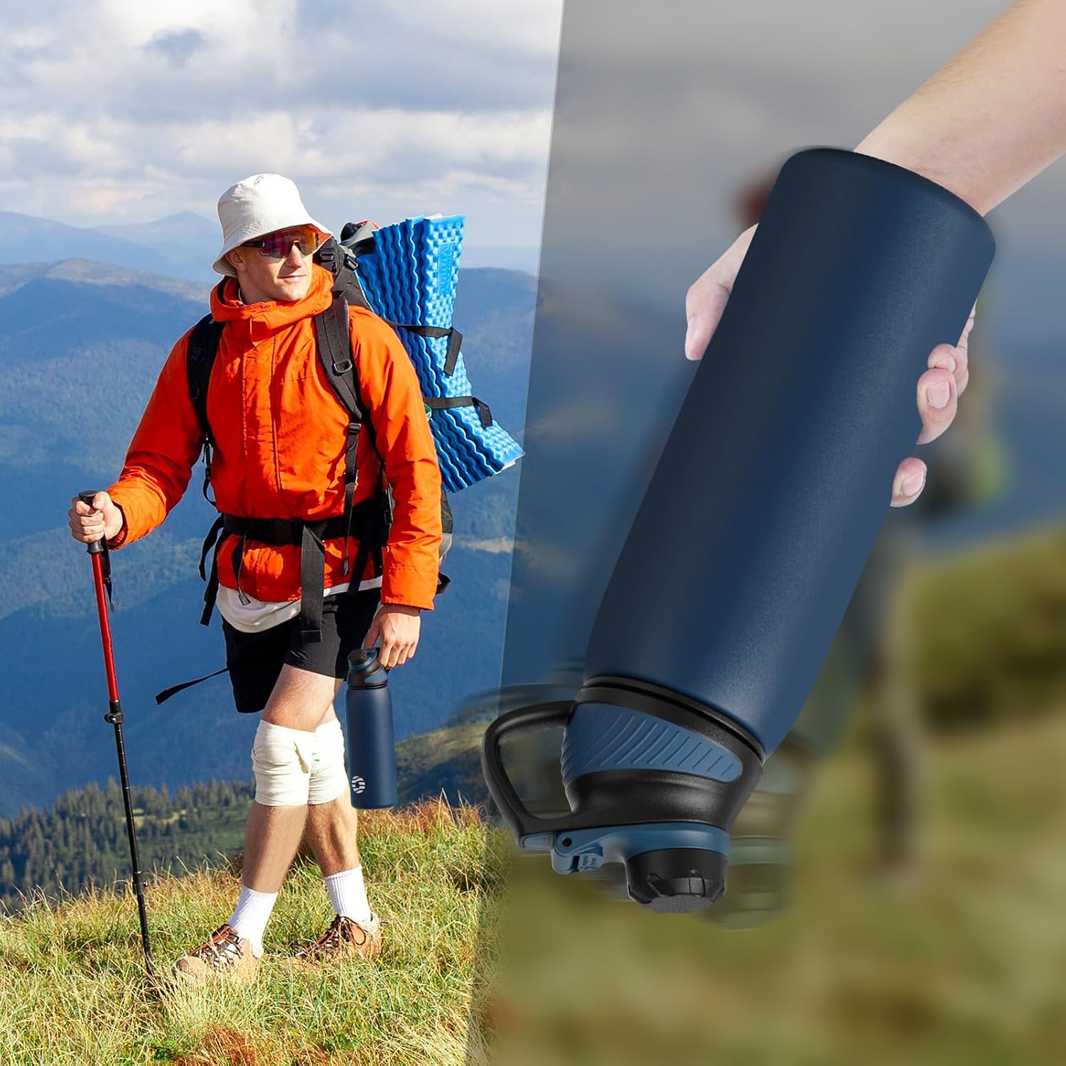 Thumbnail 6 de Fjbottle Edelstahl Trinkflasche 1L đ„€