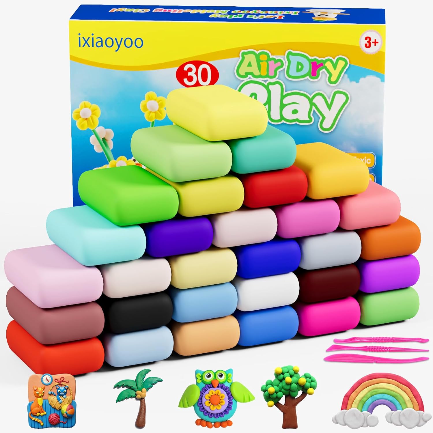 Detalle de Ixiaoyoo Air Dry Clay 30 Colors