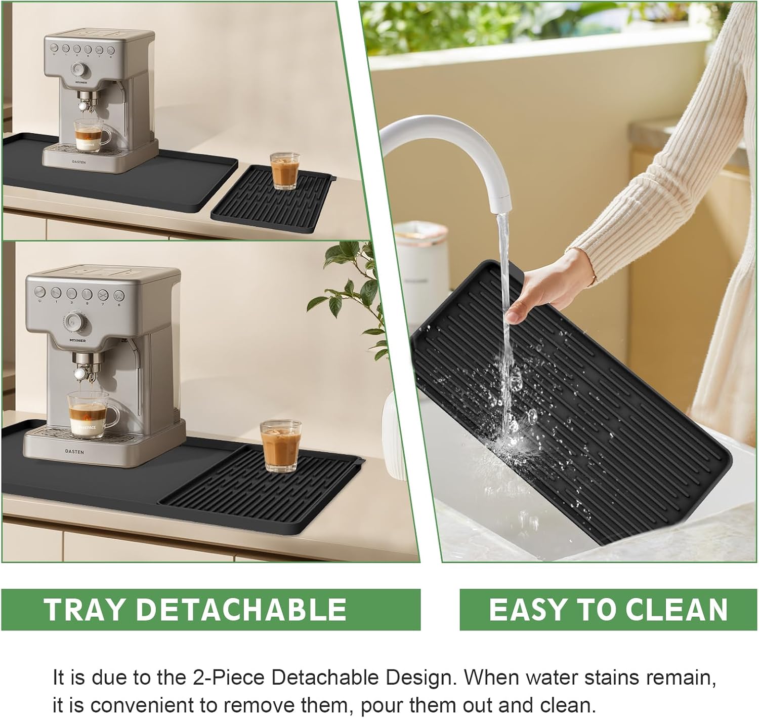 Detalle 2 de Silicone Coffee Mat Set 24 x 16 Inches