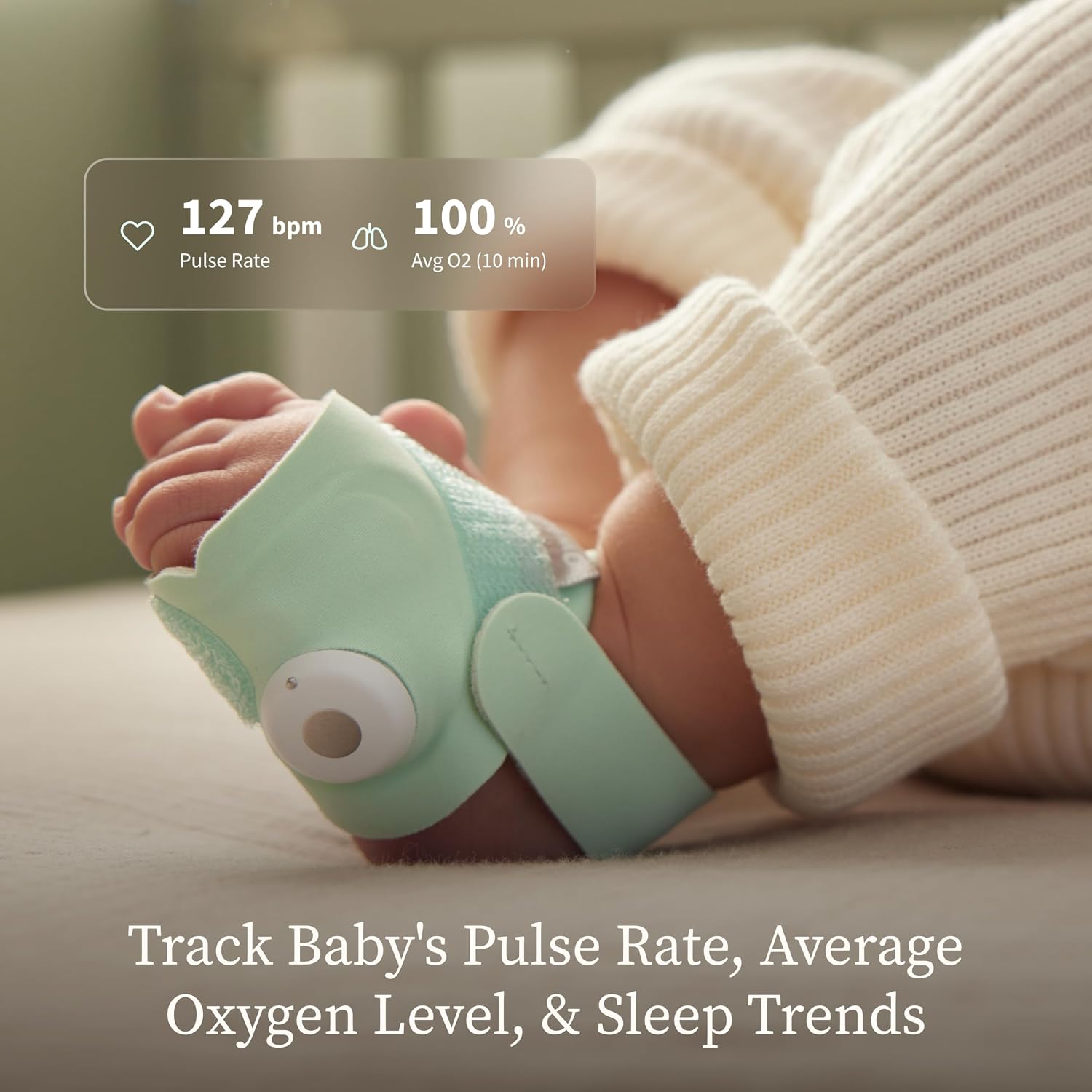 Detalle 2 de Owlet wearable baby monitor Dream Sock
