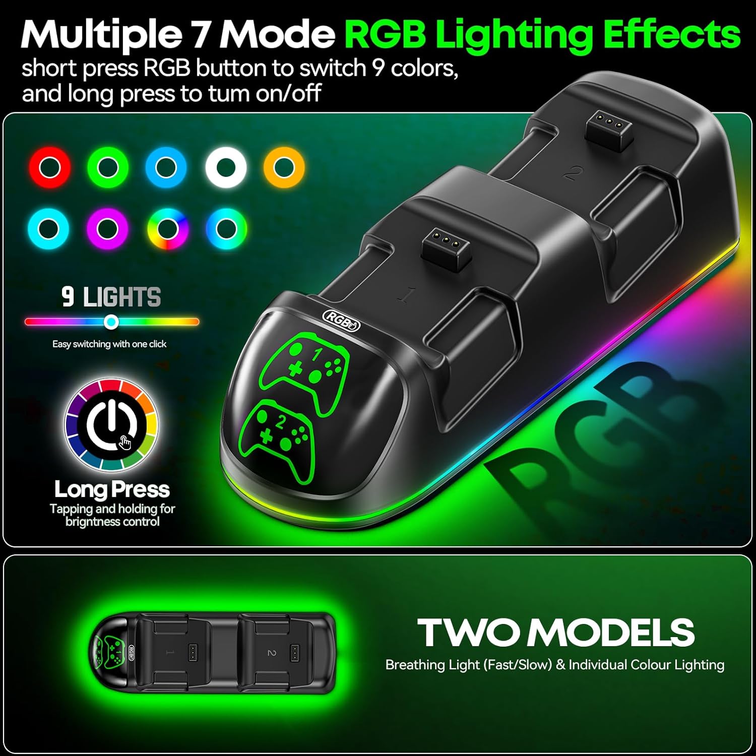Thumbnail 4 de OIVO Controller Charging Dock with 4 x 5580mWh Rechargeable Battery Packs for Xbox One/Xbox Series X/S