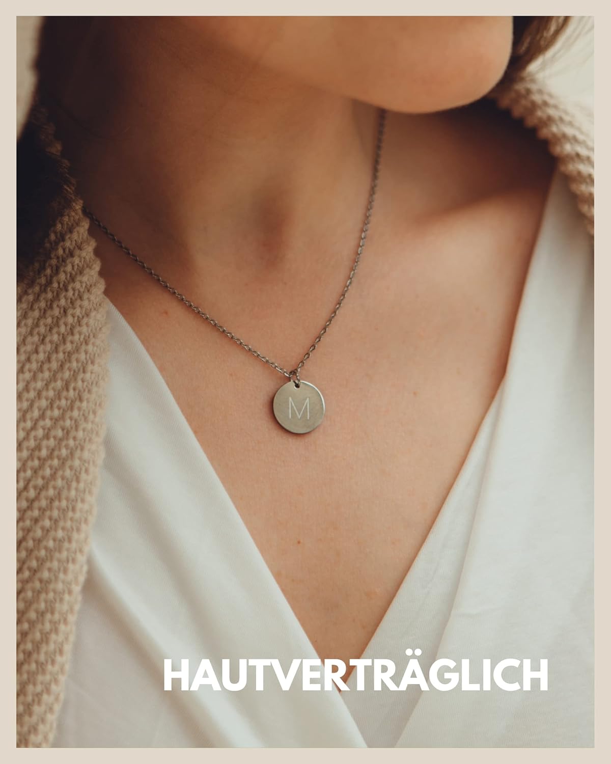 Thumbnail 1 de GD GOOD.designs Buchstaben Kette Silber aus 316L Edelstahl – wasserfeste Initialen-Halskette für Damen