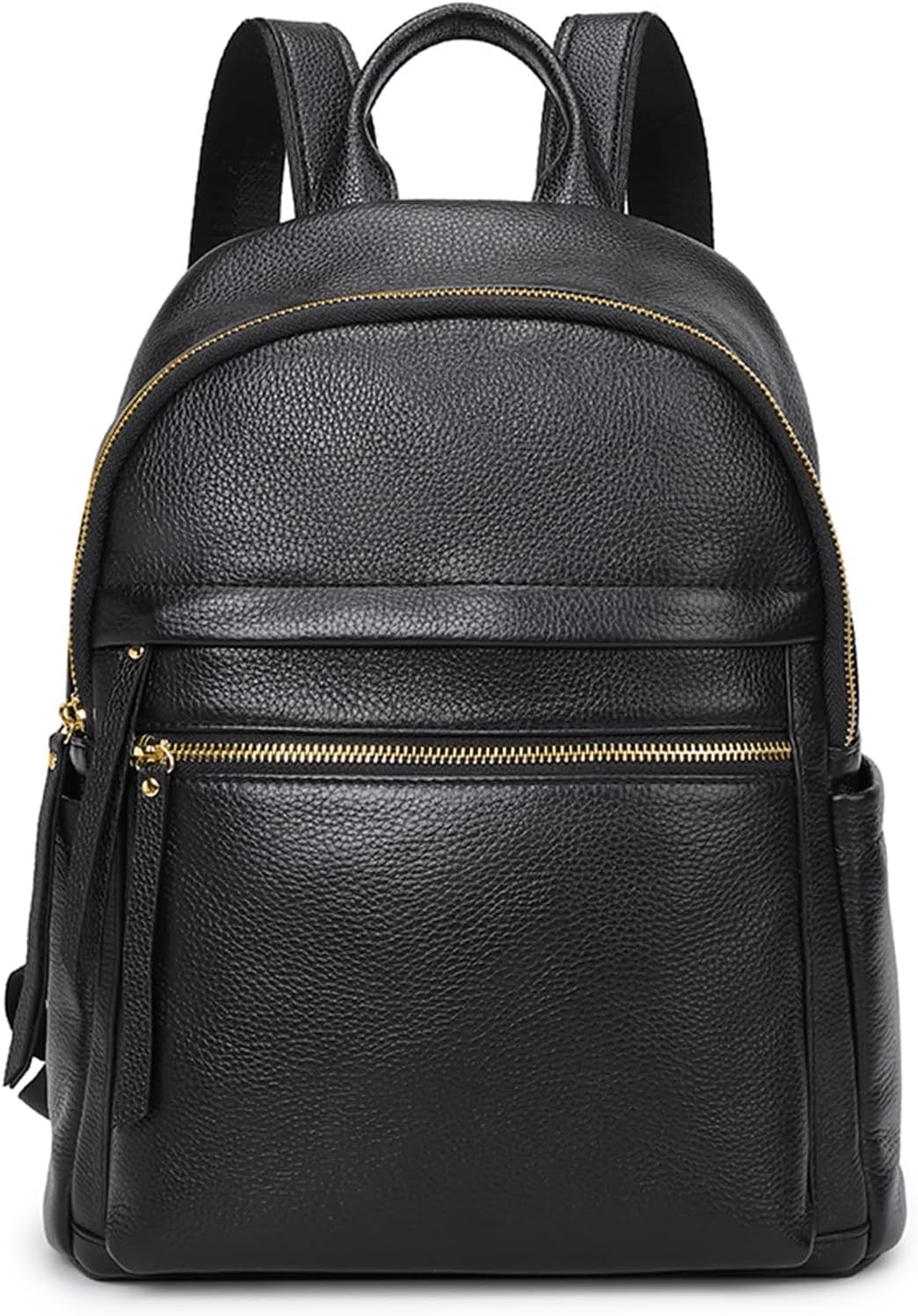 Detalle de Kattee Sac à Dos en Cuir Véritable pour Femme – Multifonction Élégant et Confortable