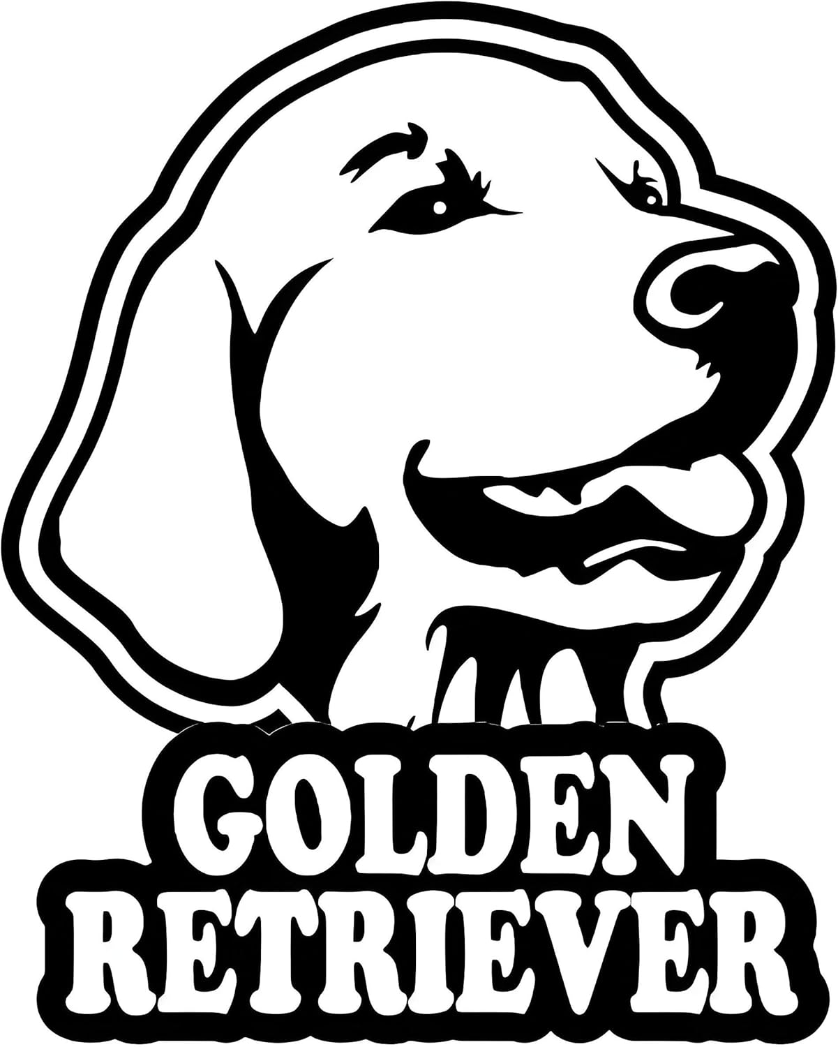 Thumbnail 2 de TIZIKJ Golden Retriever Auto-Aufkleber 25 cm