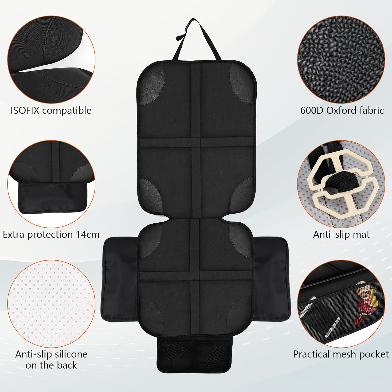 Detalle 2 de Cozary Protector de Asiento de Coche para Niños