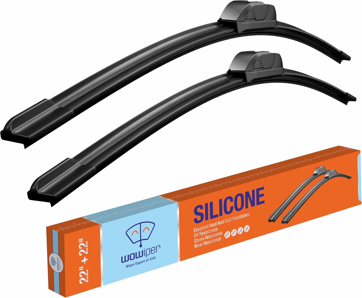 Detalle de WOWIPER OEM 22" Silicone Wiper Blade 2-Pack
