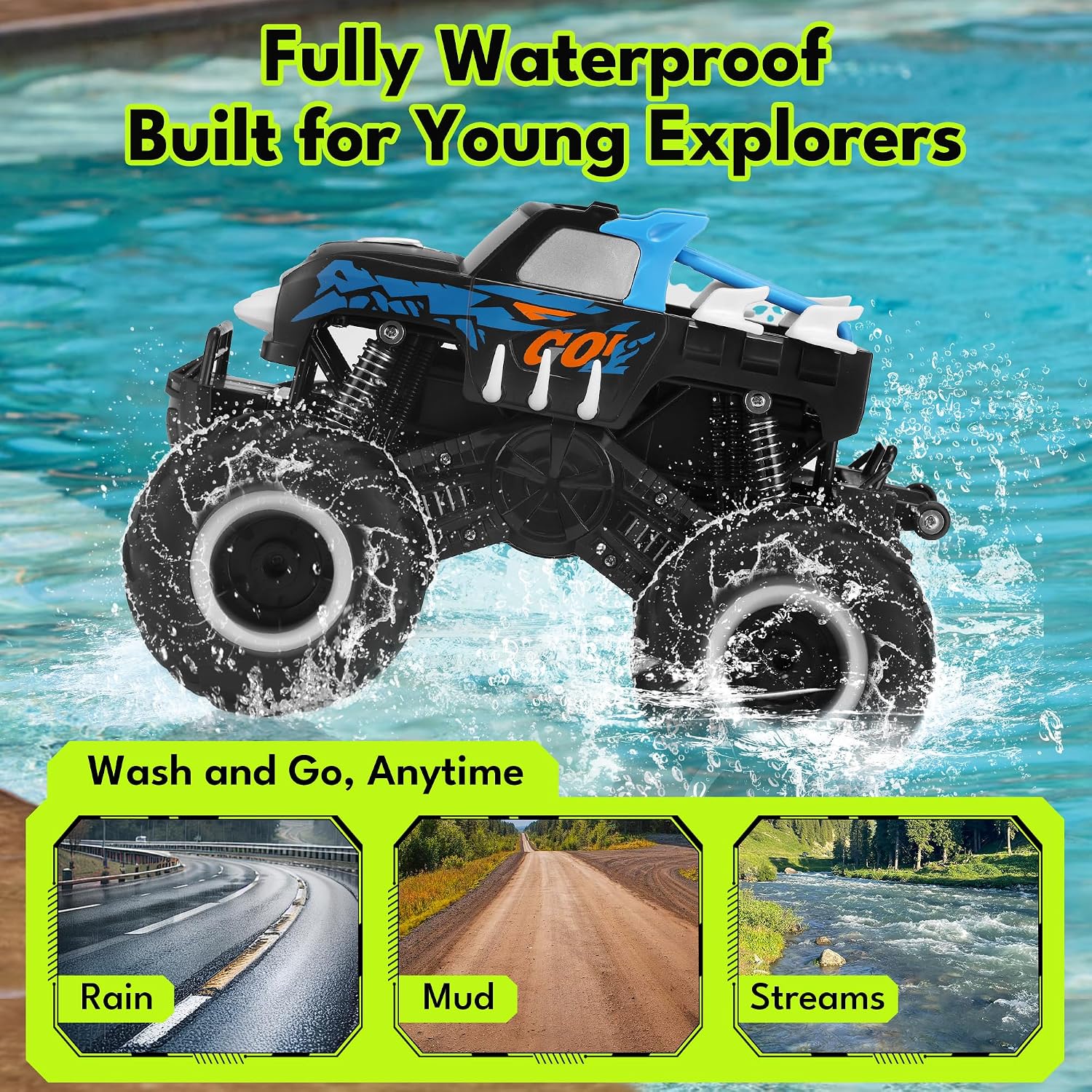 Thumbnail 1 de Threeking 1:16 Waterproof Monster Truck RC Car