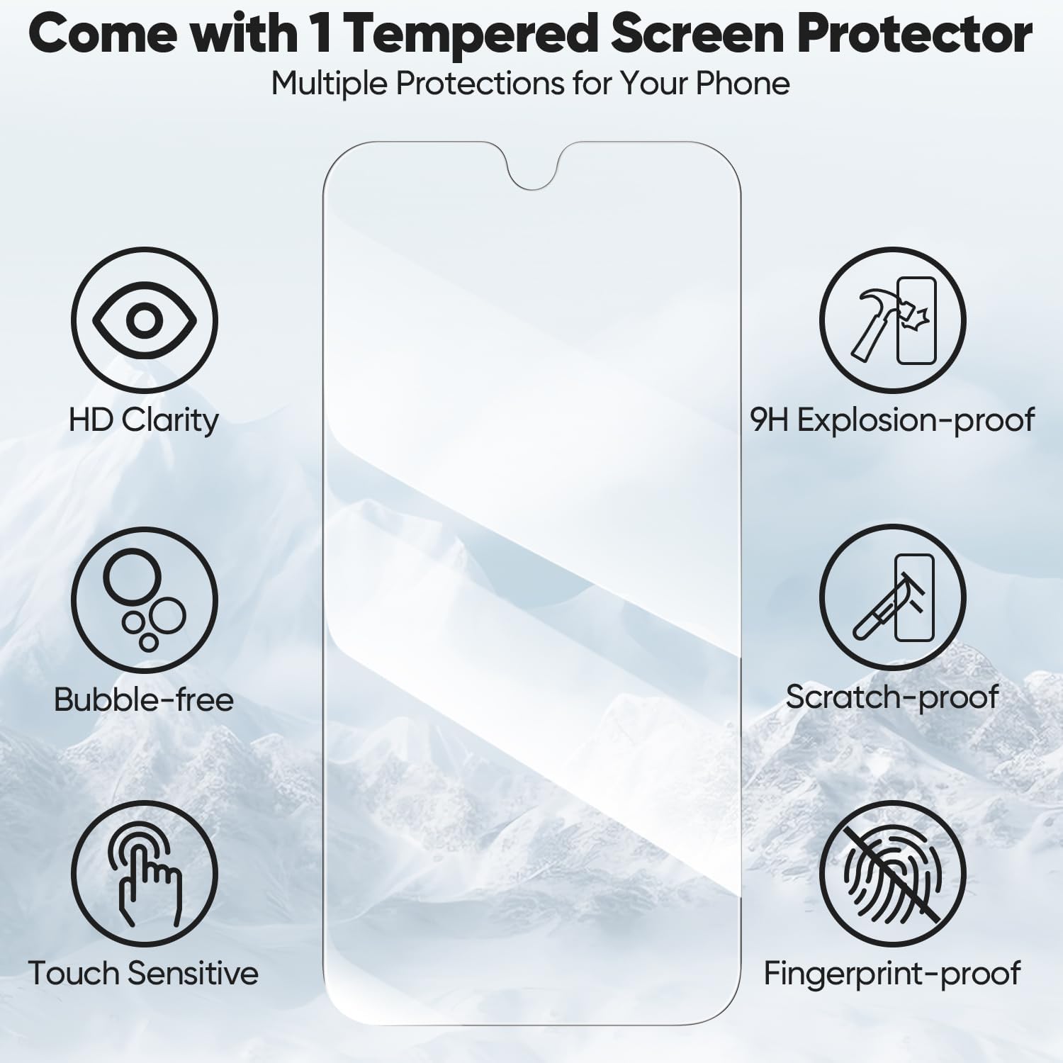 Thumbnail 6 de Peakally Handyhülle für Samsung Galaxy A16 5G / A16 4G mit Panzer-Schutzglas, RFID-Blockierung und Kartenfach – Blau