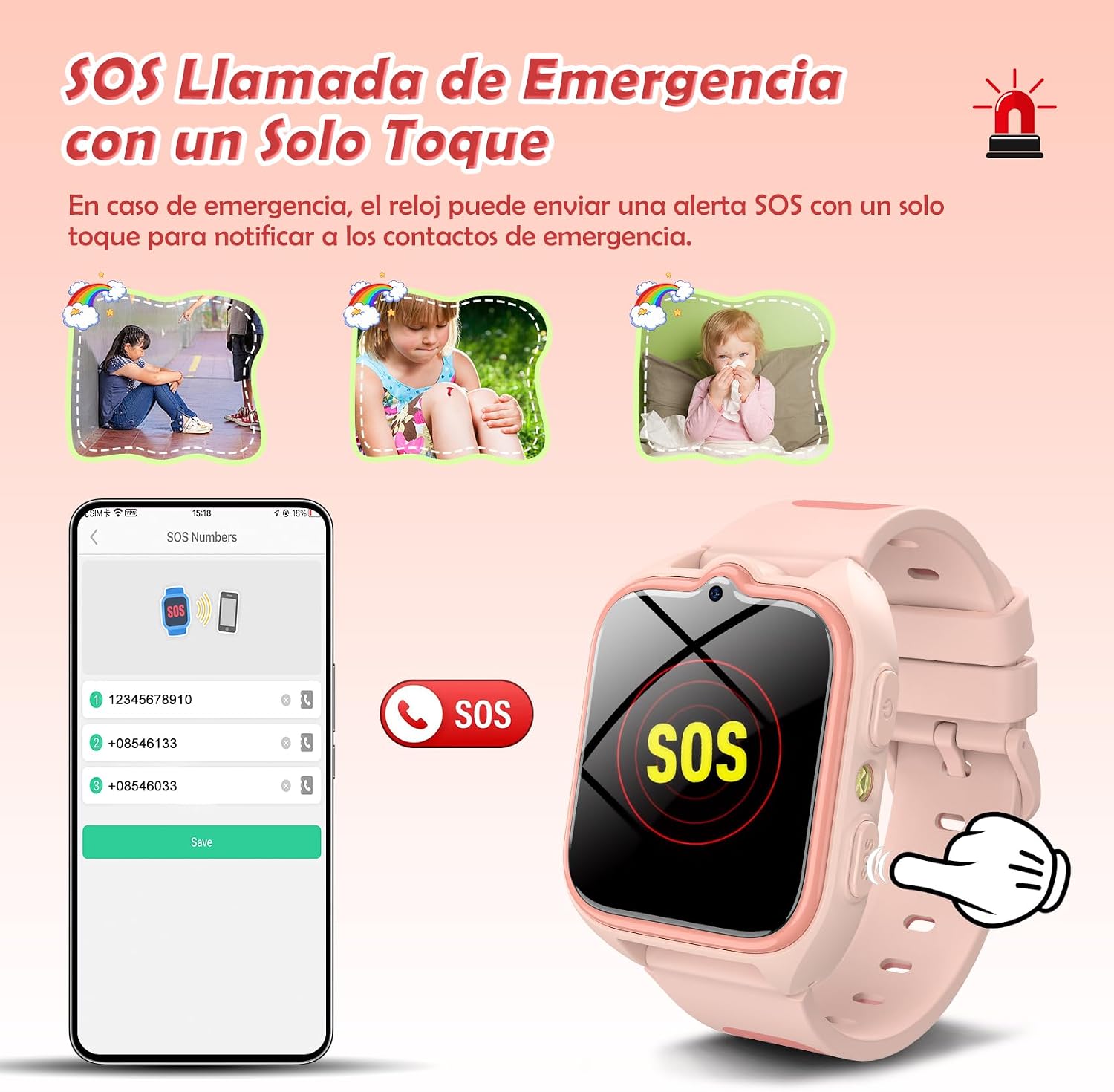 Thumbnail 6 de Baolubao Reloj Inteligente Niñas 4G: videollamadas, GPS y seguridad para pequeños exploradores