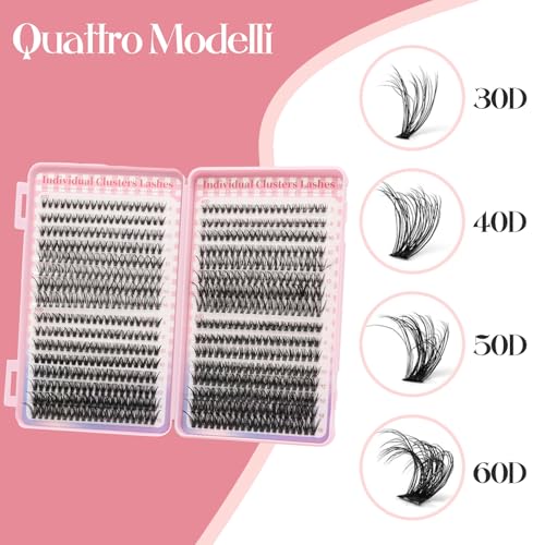 Detalle de VEGCOO 640 Ciuffetti Ciglia Finte Extension: Kit DIY 8–16 mm per Principianti