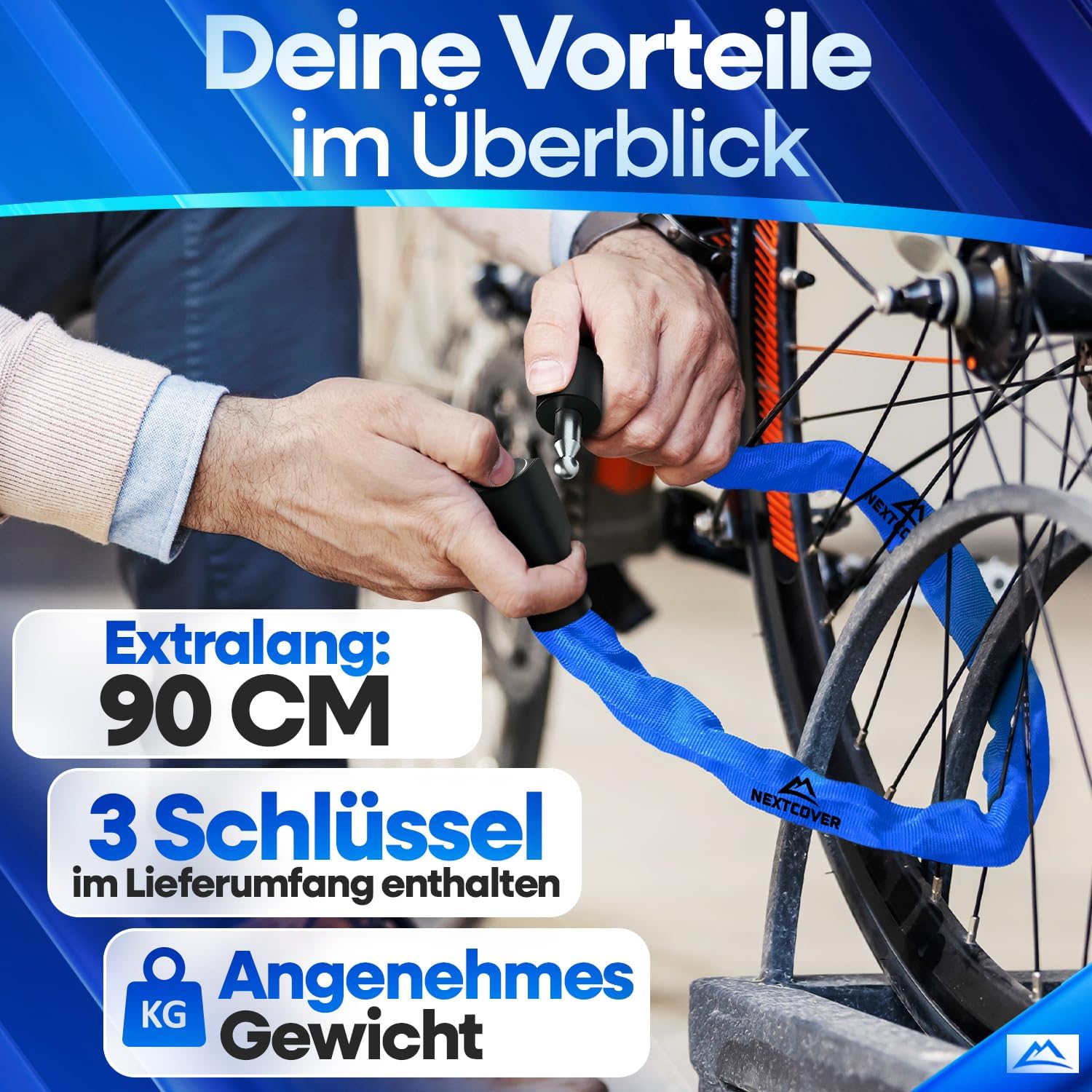 Thumbnail 6 de NEXTCOVER LockOne Fahrradschloss mit 3 Schlüsseln