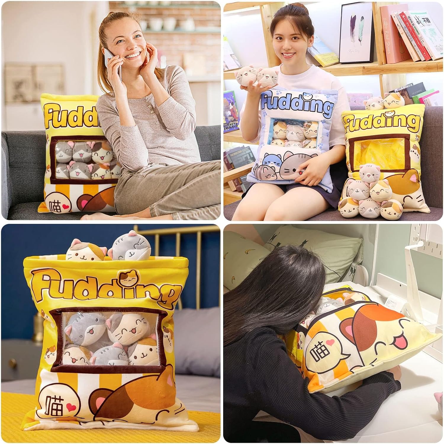 Thumbnail 4 de HXPLN Cute Snack Pillow 8 Kittens