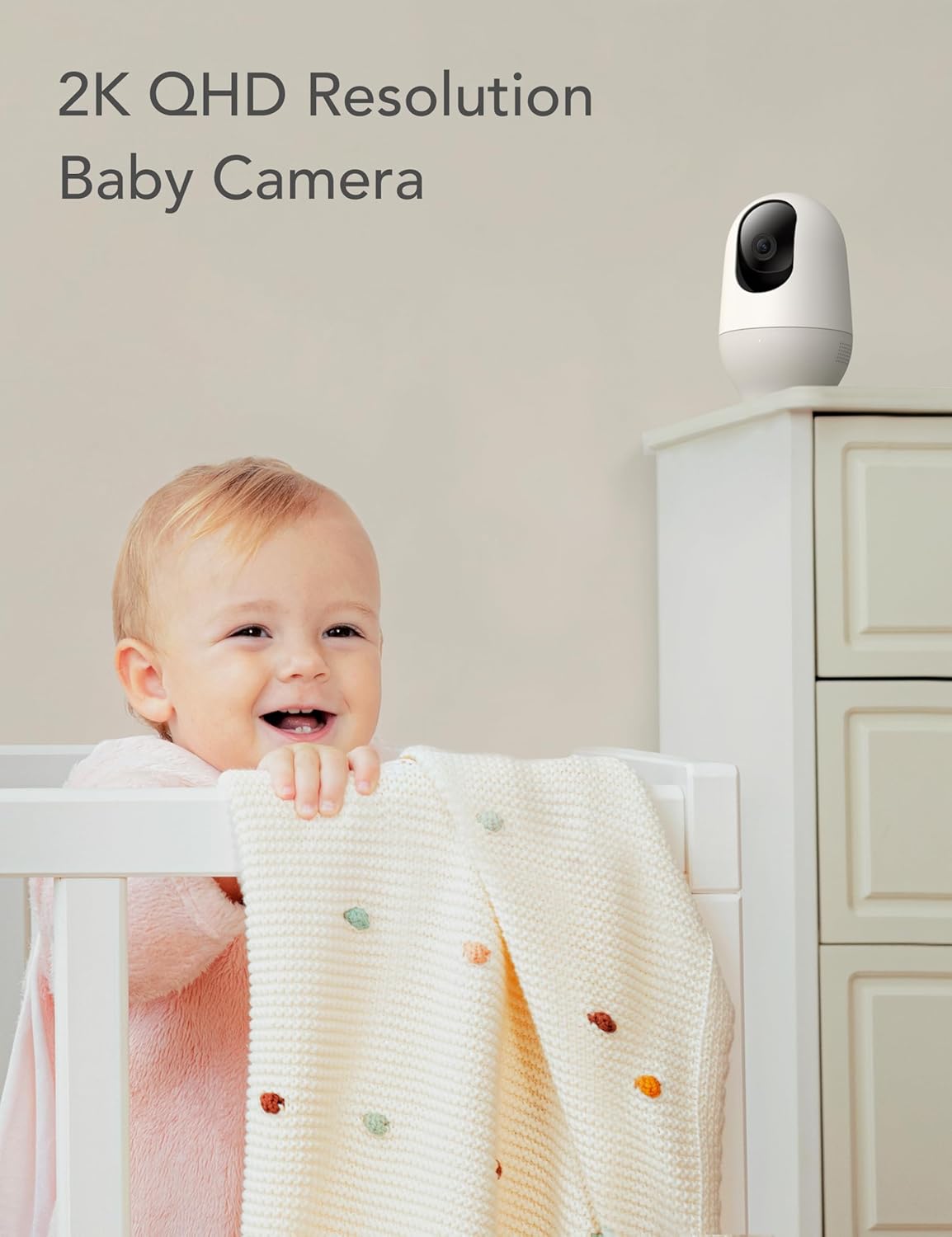 Thumbnail 1 de nooie Baby Monitor WiFi Monitor with 2K Night Vision, 360° tracking and Alexa support
