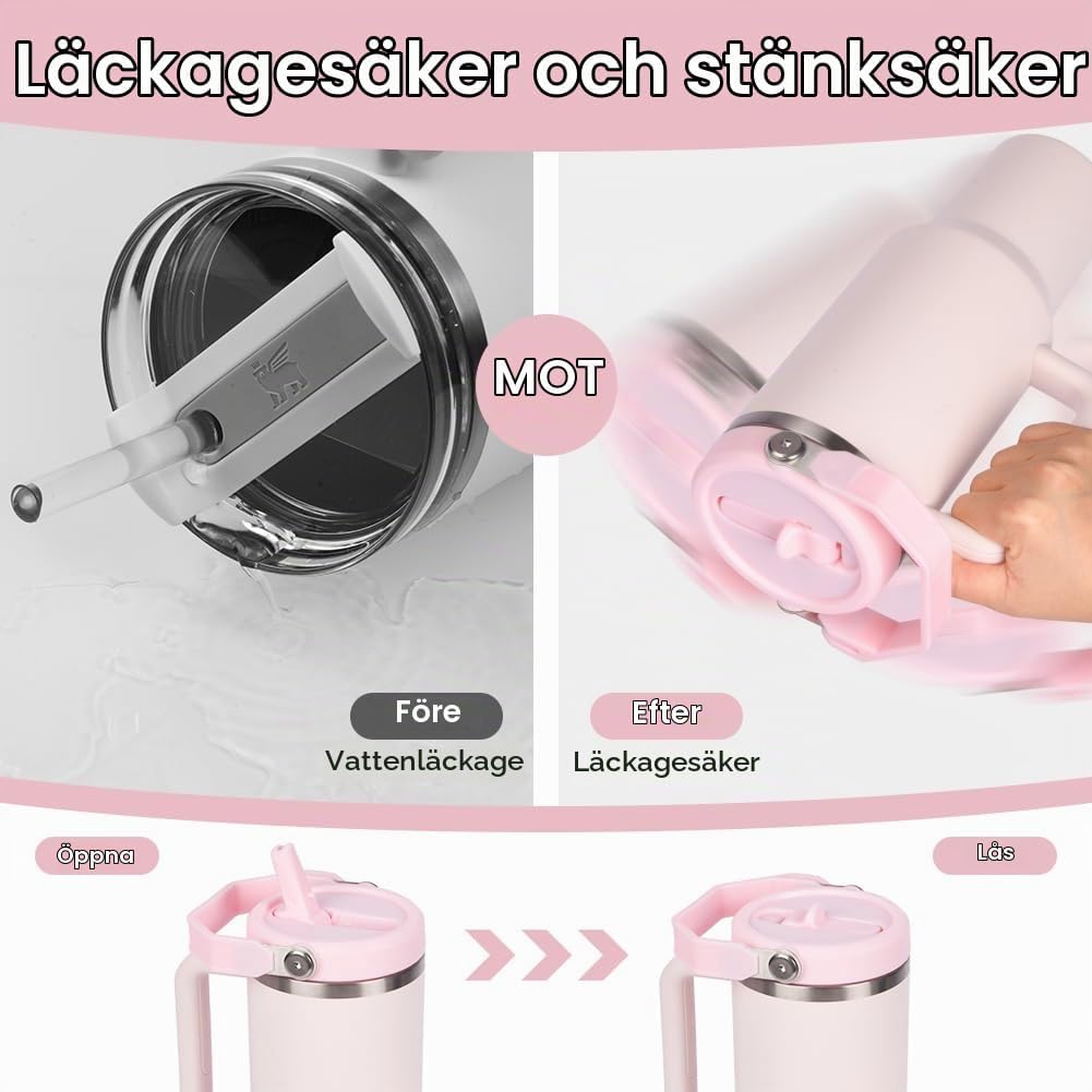 Detalle 1 de AYESY lock till Stanley Cup med sugrör, avtagbar design och två färger