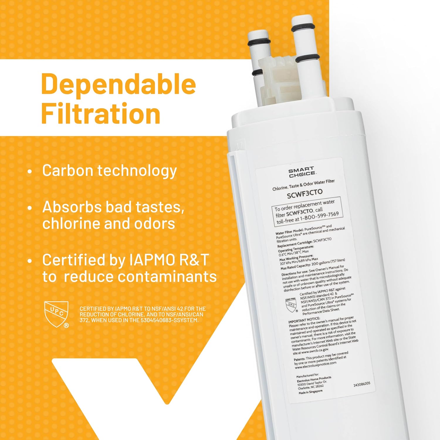 Thumbnail 2 de Smart Choice SCWF3CTO3PK refrigerator water filter 3-pack 🚰