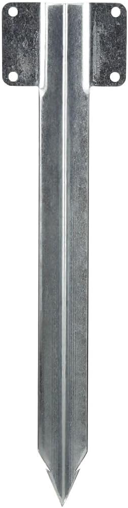 Detalle de Aleto 10 Pack 13.8-inch Railway Sleepers Brackets & Sleeper Stakes (Galvanised Steel)