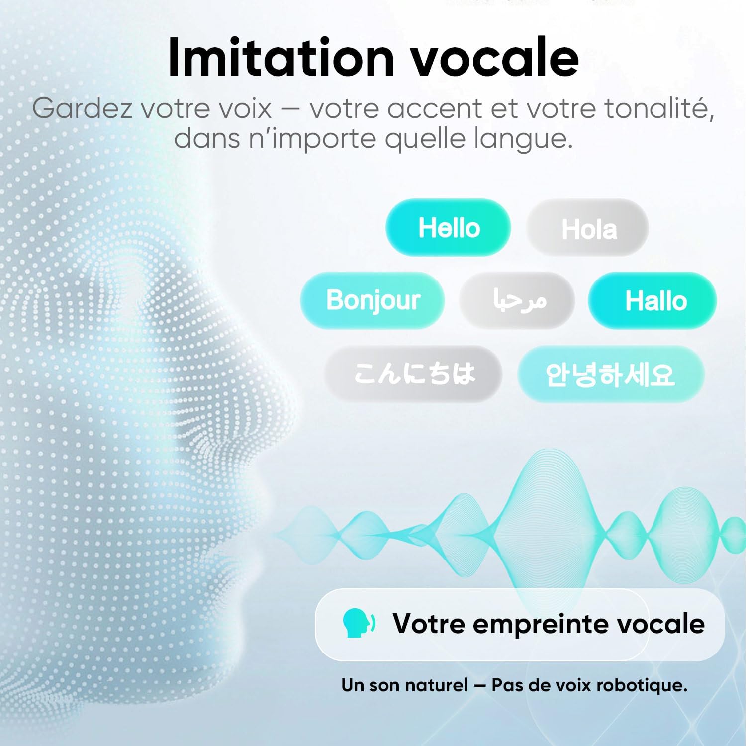 Detalle 2 de InnAIO T10 Traducteur vocal 140 langues