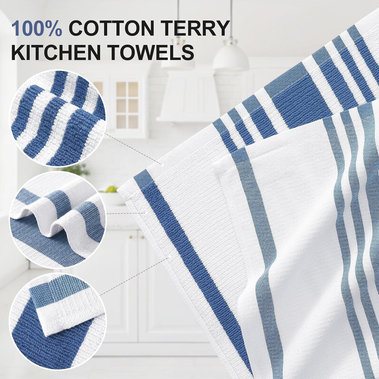 Detalle de Homaxy Kitchen Towels 18x28, 380 GSM