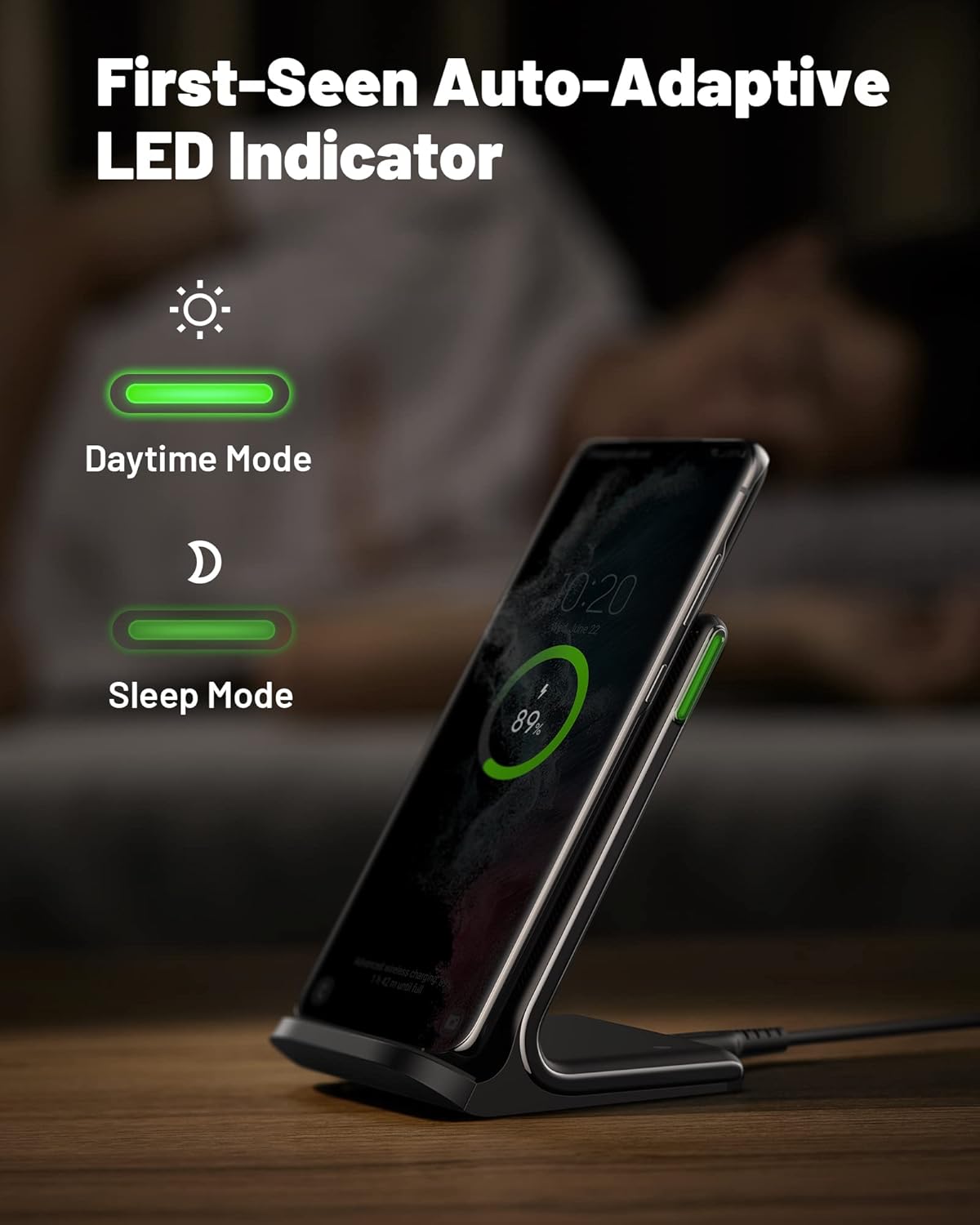 Detalle de INIU Wireless Charger 15W Fast Qi Charging Station