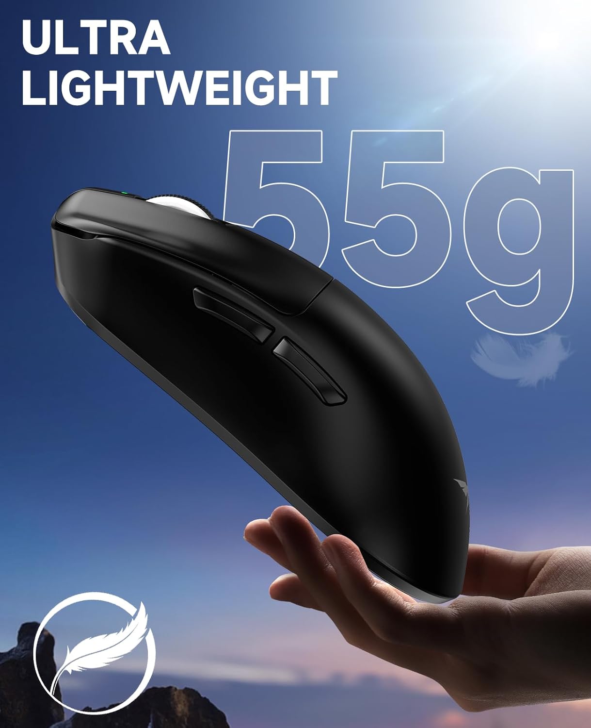 Thumbnail 1 de VGN Dragonfly F1 MOBA Wireless Gaming Mouse (PAW3395, 26K DPI, 55g) — Anti-Slip Grip, Dual-Mode 2.4GHz + USB-C