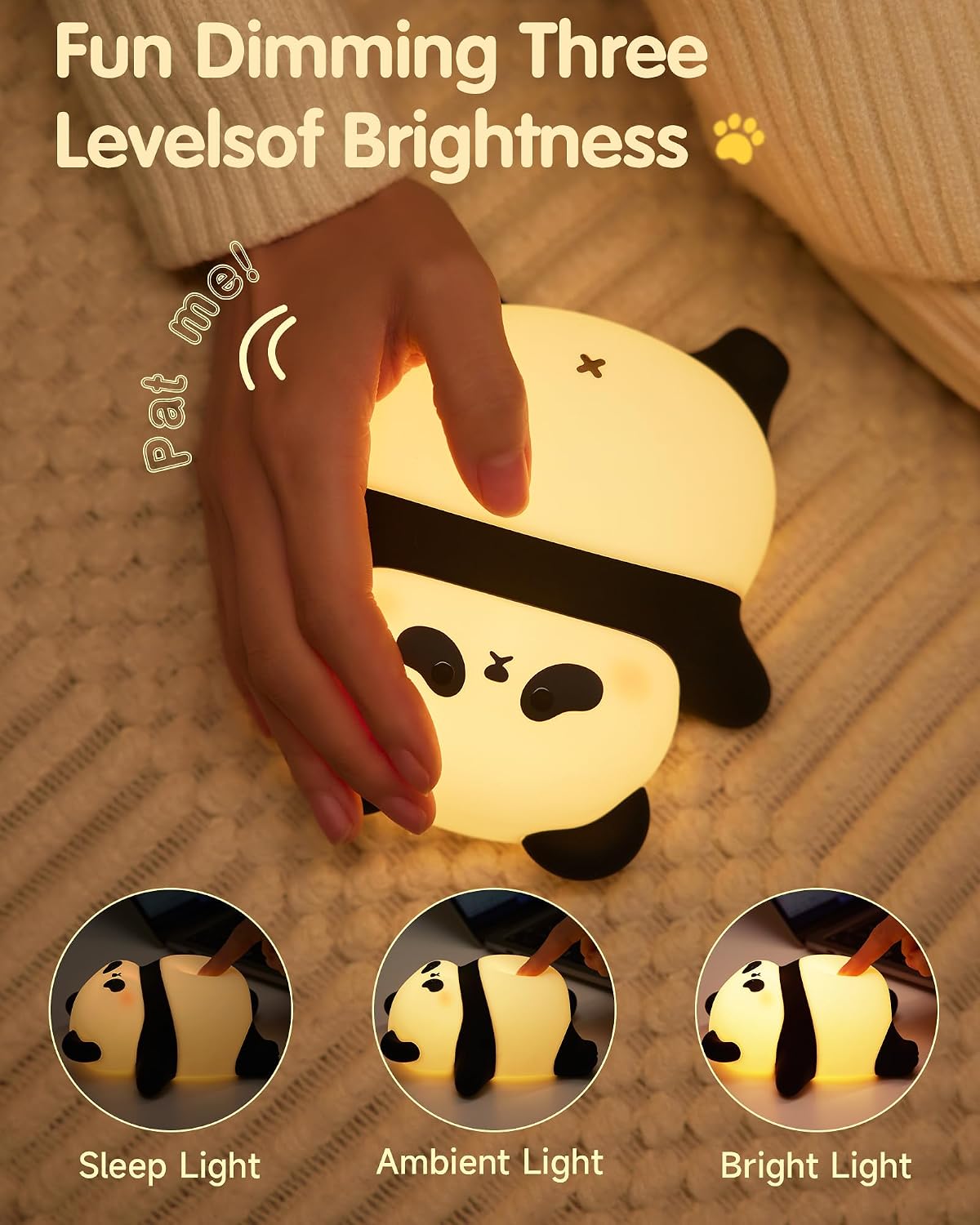 Detalle de NesveCit panda night light with timer