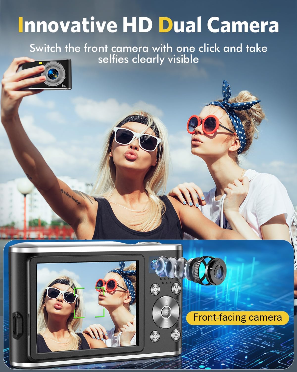 Detalle 2 de YOODEE Digitalkamera mit 4K und 48 MP