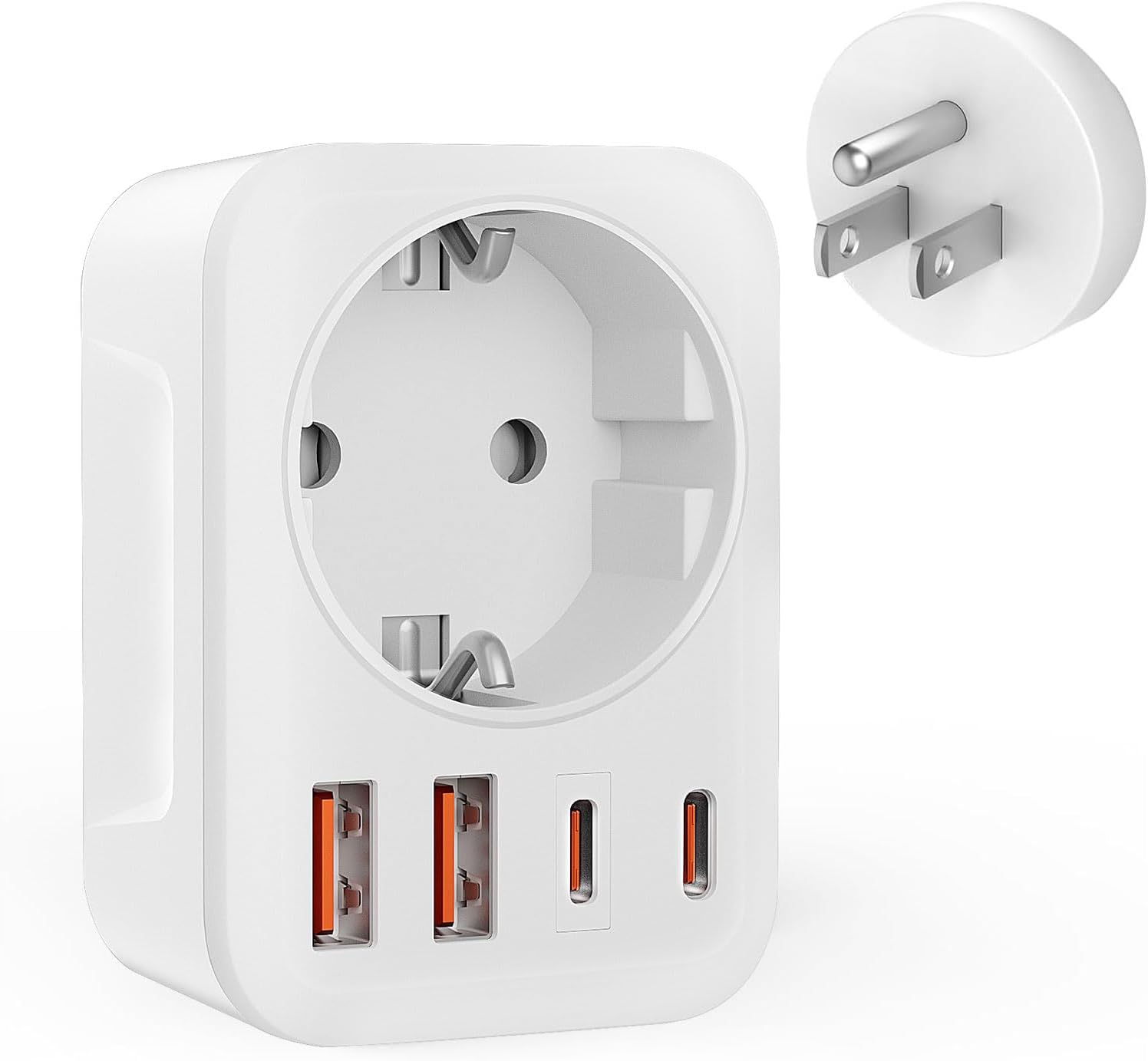 Detalle de Clomnpe Adaptador Enchufe Europeo a Americano 3750 W