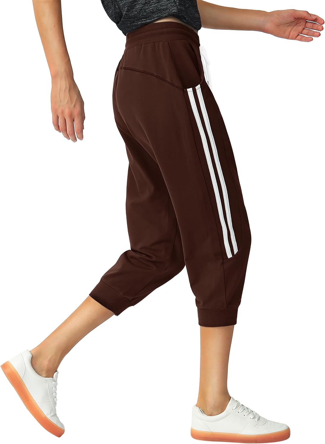 Thumbnail 3 de SPECIALMAGIC Women's Capri Pants Cropped Joggers with Pockets – Elastic Waist Drawstring