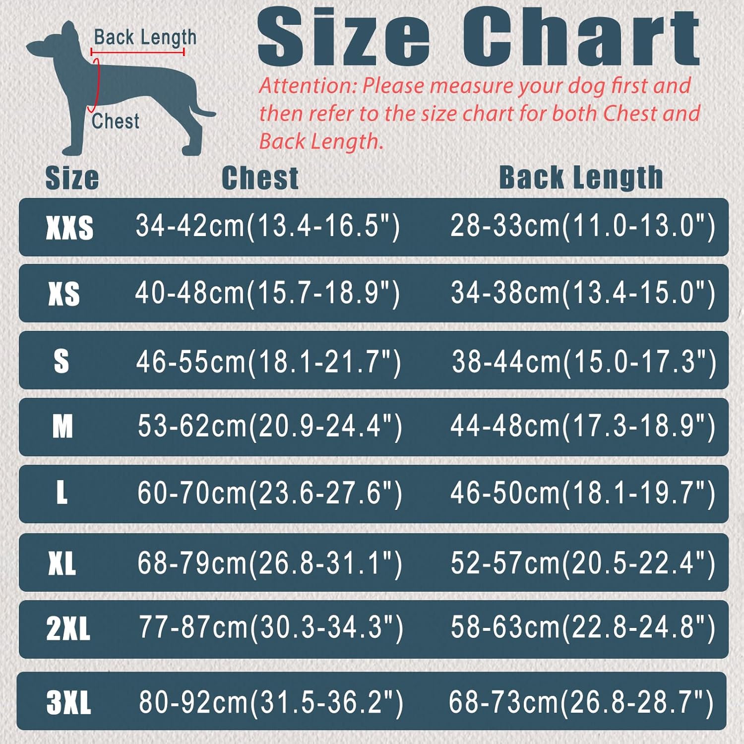 Detalle de Axcimond Hundebody nach Op – Leckschutz und Wundschutz fürs Hundebäuchlein, blau, Größe M
