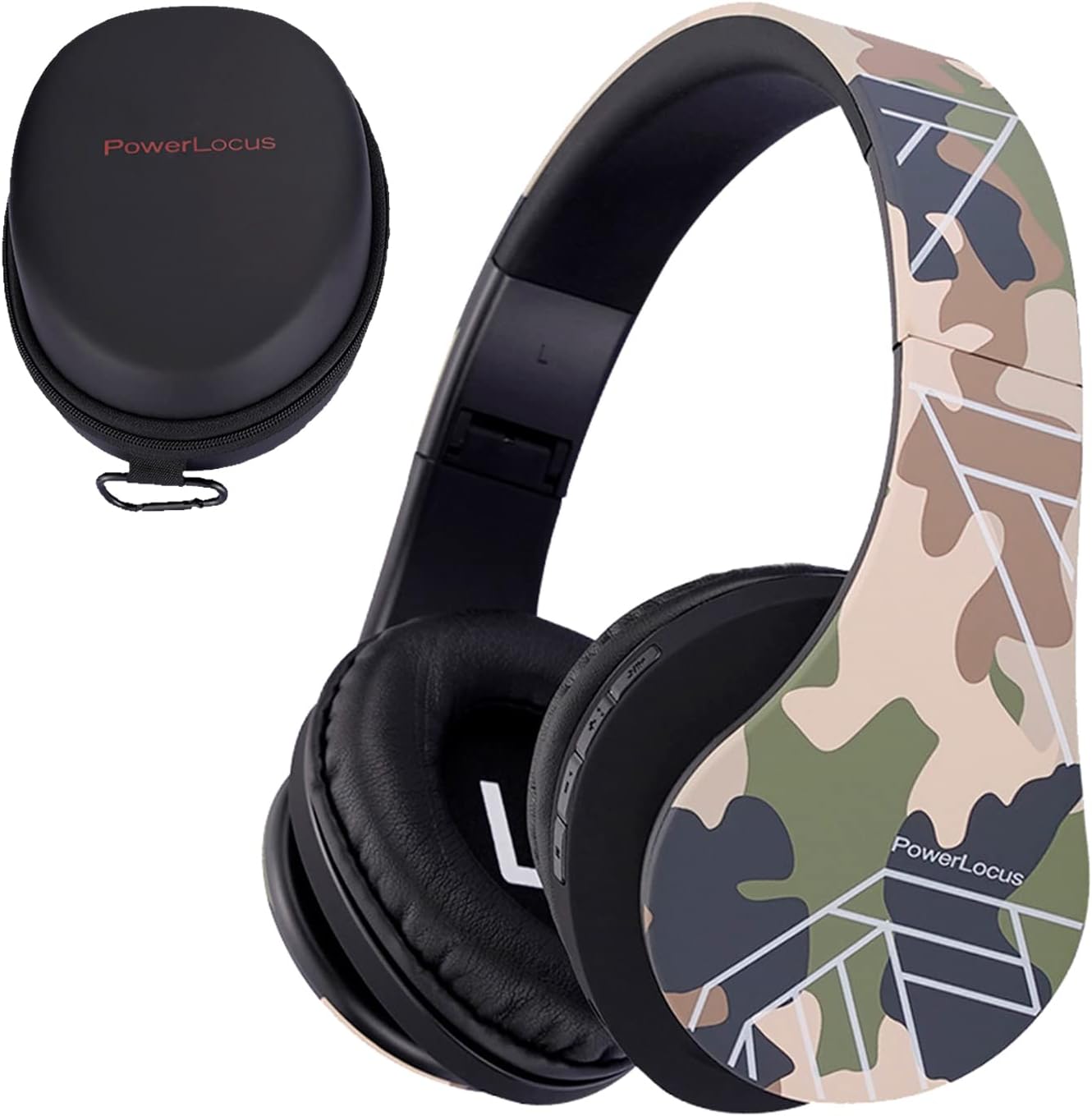 Detalle de PowerLocus P2 Kids Wireless Over-Ear Headphones (Bluetooth) with 85dB Volume Limit and Mic