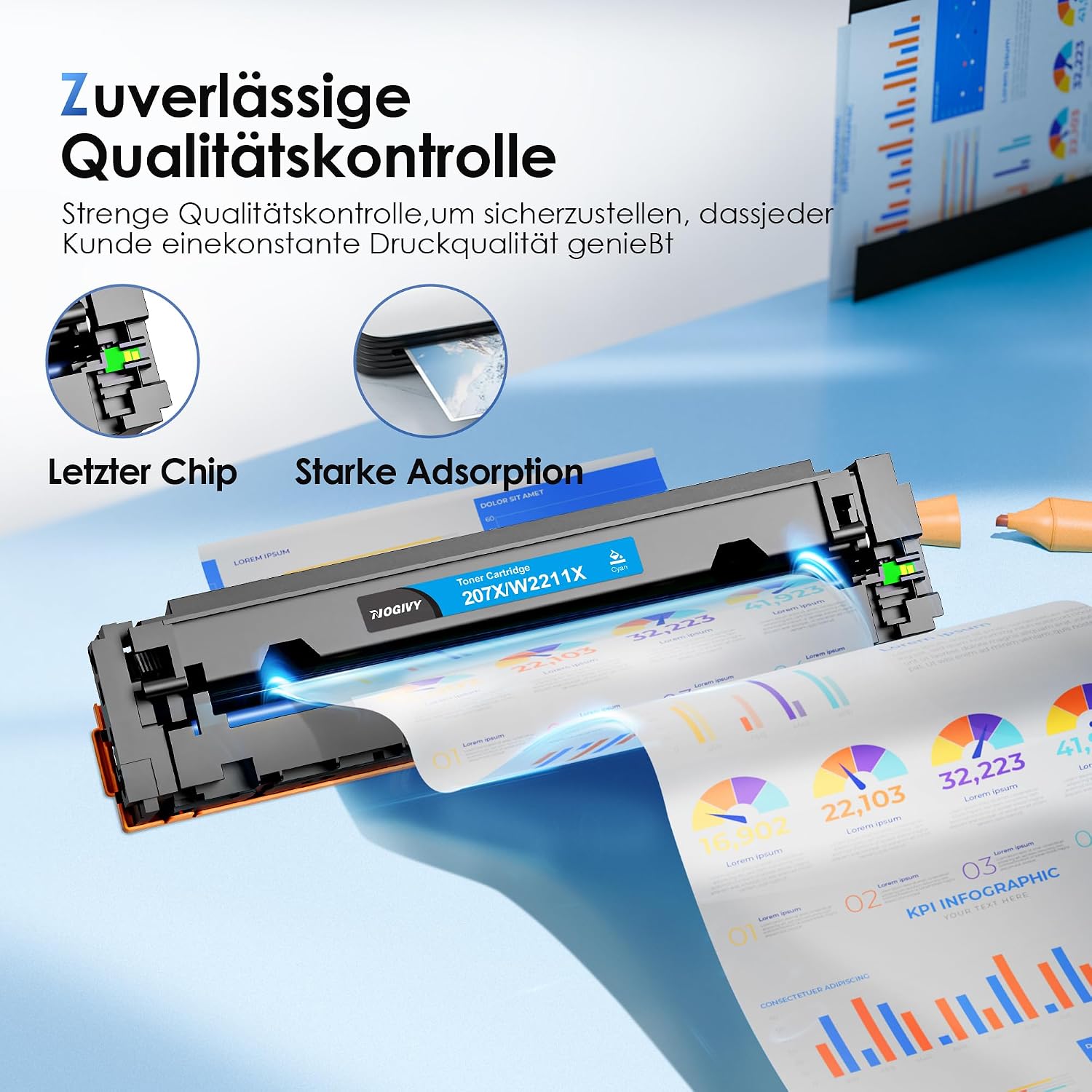 Thumbnail 4 de NOGIVY 207X 207A Toner Set 4er-Pack đź–¨