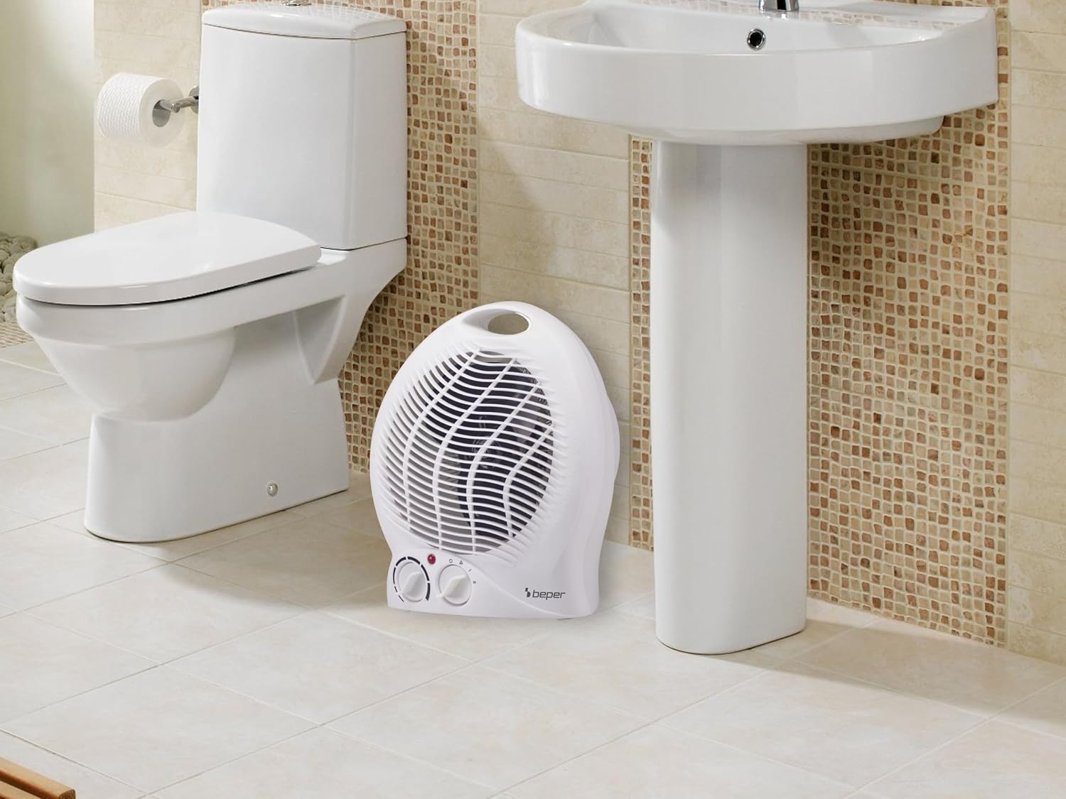 Thumbnail 4 de BEPER P203TER203 Termoventilatore Elettrico Compatto 2000W con Termostato, Ventilazione e Sicurezza Auto-surriscaldamento