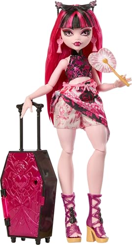Detalle de Monster High Skulltimate Secrets Draculaura Muñeca - Destination Gore-geous Oasis
