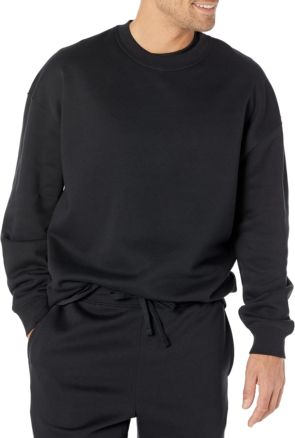 Detalle de Amazon Essentials Uomo Felpa Girocollo Oversize – Disponibile nelle taglie Big & Tall
