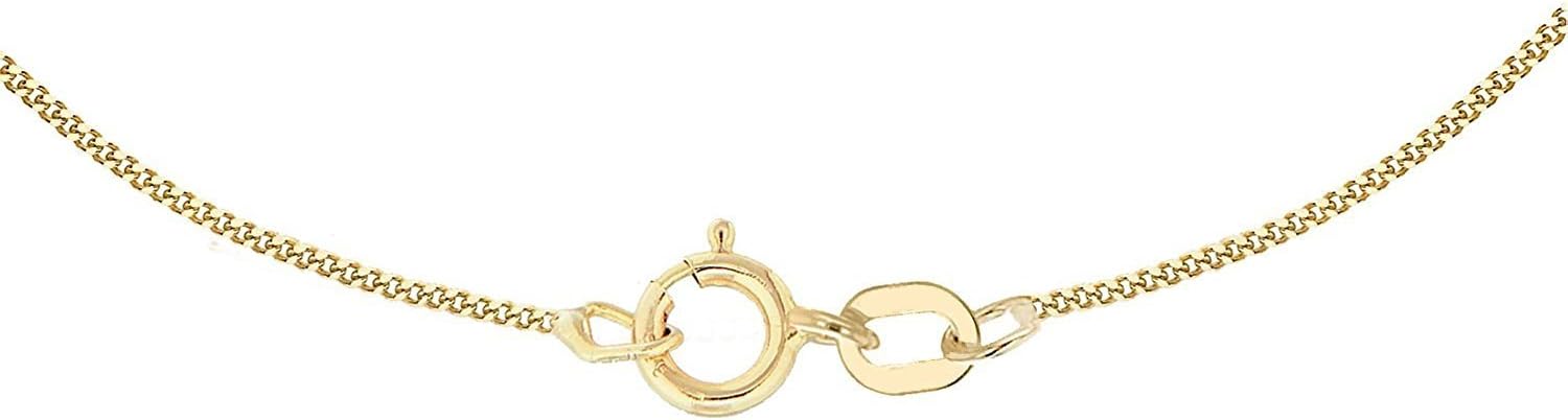 Detalle de Raffinata catena a maglia barbazzale in oro giallo 18 carati, larghezza 1 mm, lunghezza a scelta