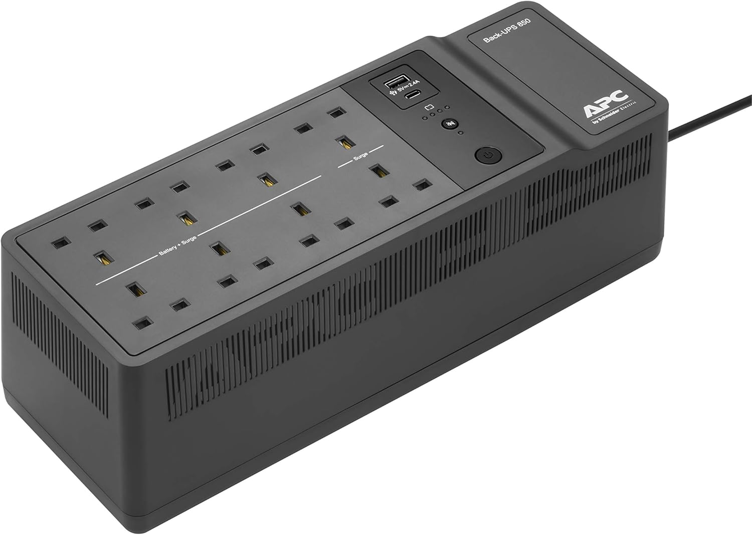 Thumbnail 1 de APC by Schneider Electric Back-UPS ES BE850G2-UK 850VA UPS with 8 outlets and USB charging